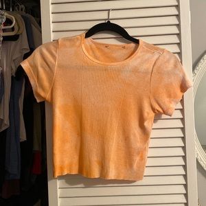 Homemade tie died shirt, super comfy and cute!